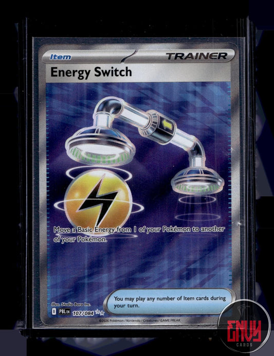 Energy Switch Near Mint 107/084 Ultra Rare Pitch Black Pokemon Holo