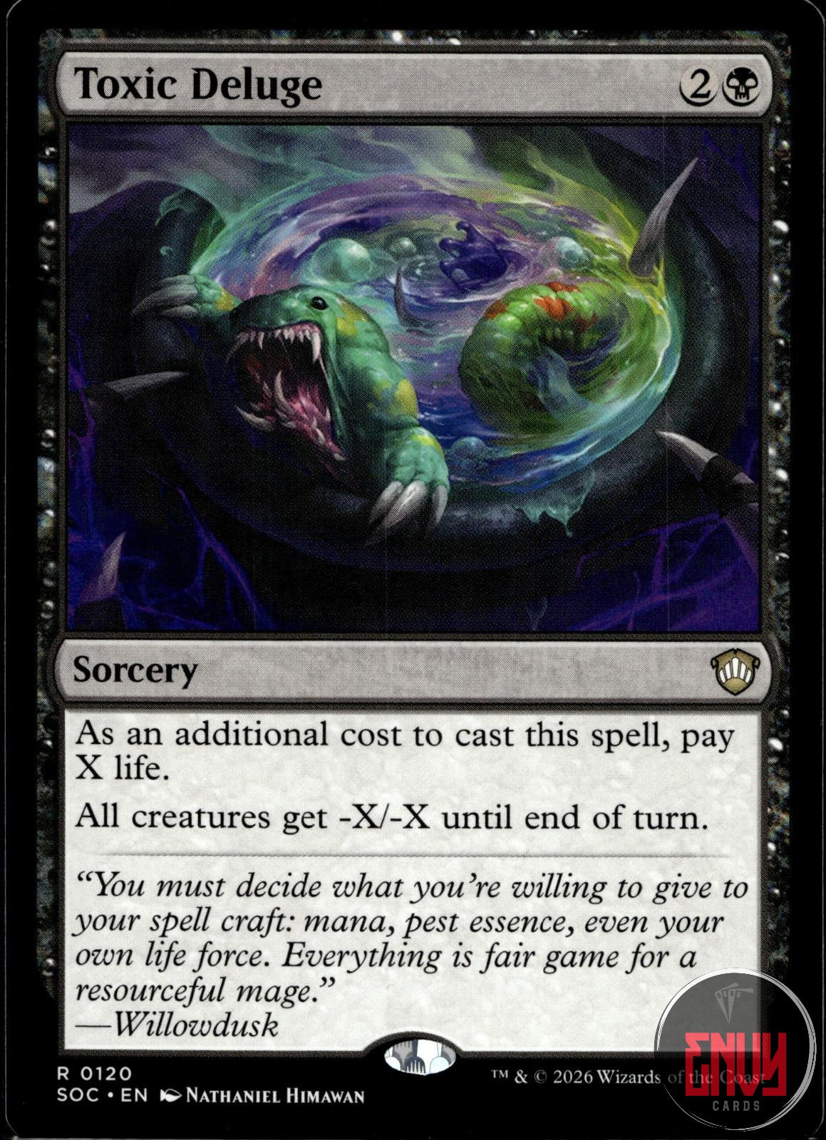 Toxic Deluge Near Mint 120 Rare Commander: Secrets of Strixhaven