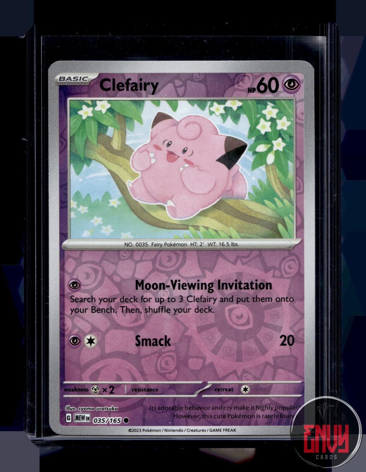 Clefairy Near Mint 035/165 Common 151 Pokemon Reverse Holo