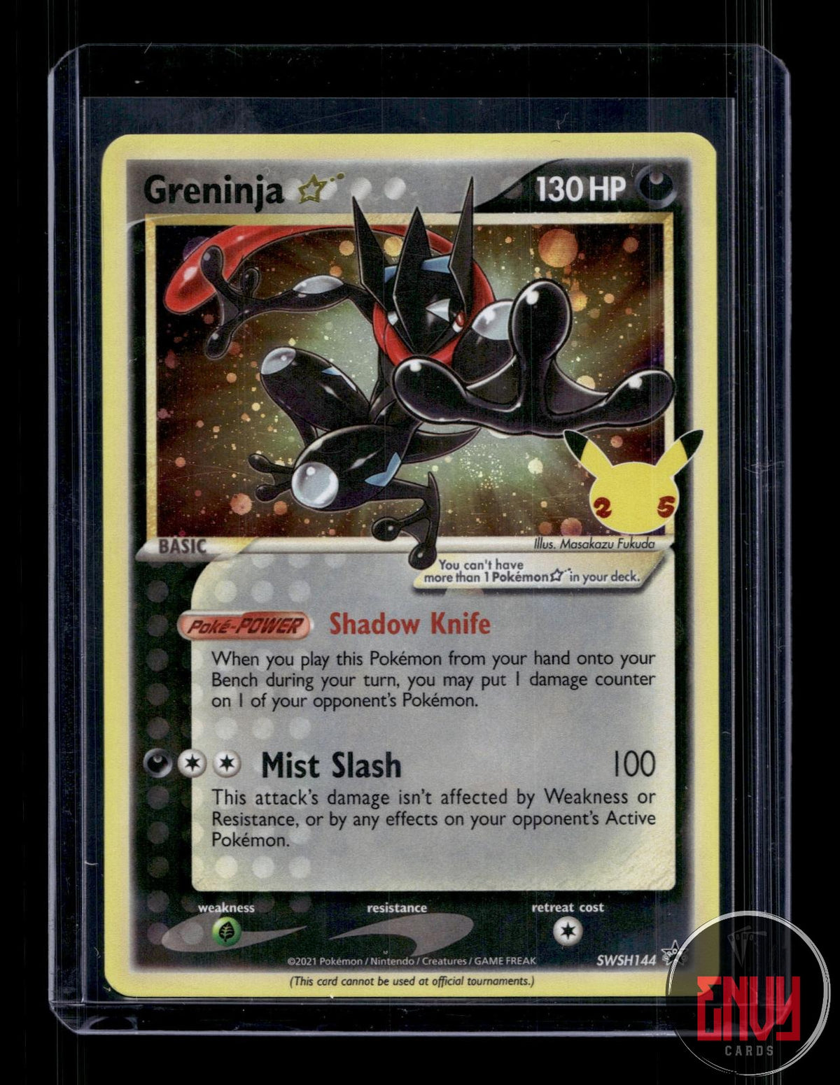 Greninja Star Moderately Played SWSH144 Promo Sword & Shield Promo Pokemon Holo