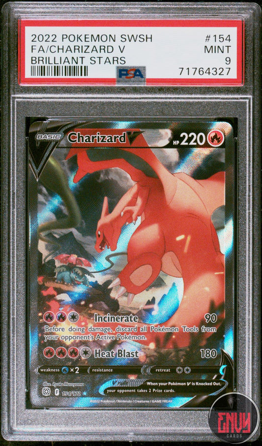 Charizard V 154 Brilliant Stars Pokemon PSA 9 Mint