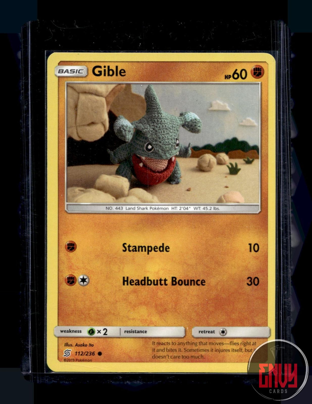 Gible NM 112/236 C Unified Minds Pokemon