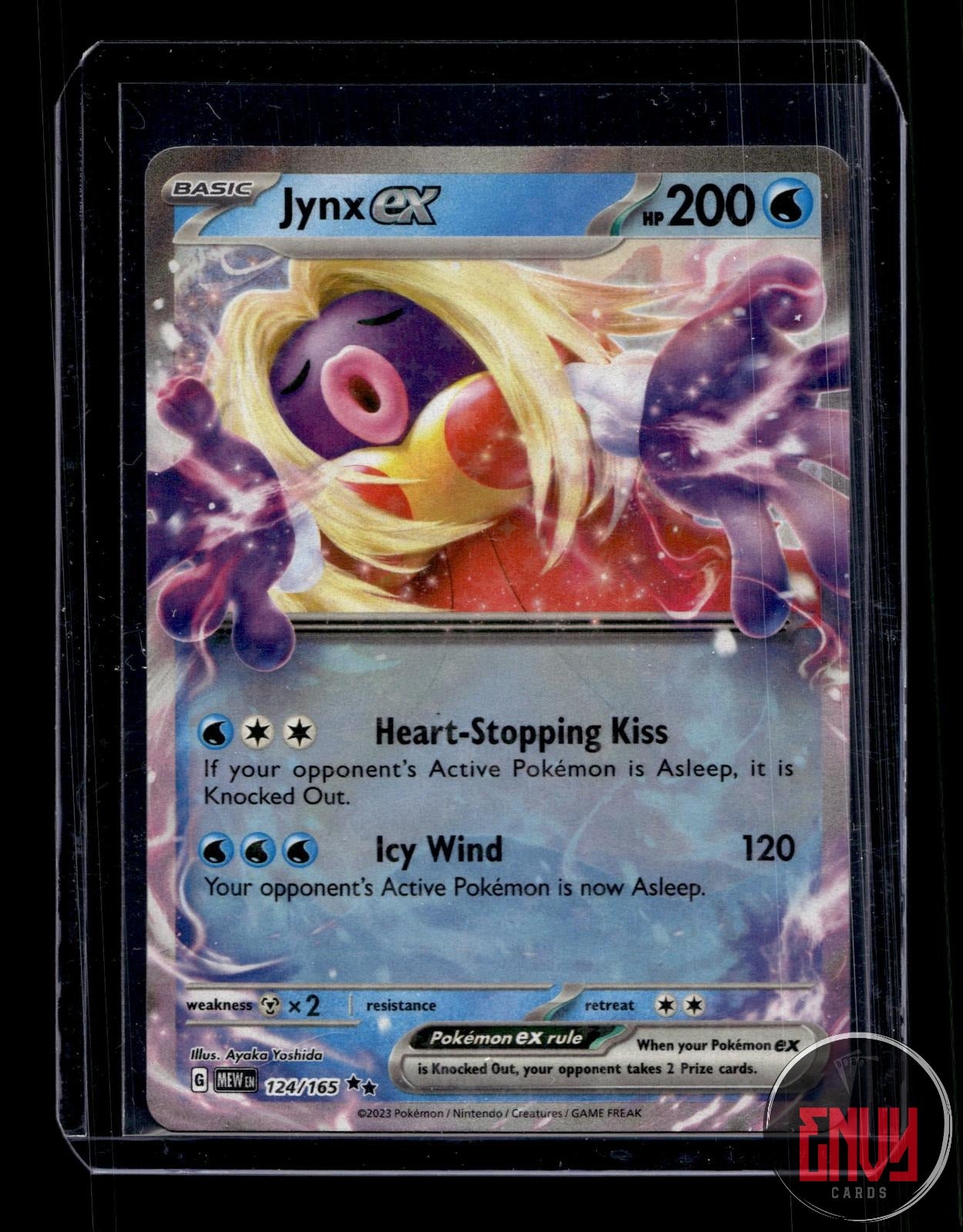 Jynx ex Near Mint 124/165 Double Rare 151 Pokemon Holo