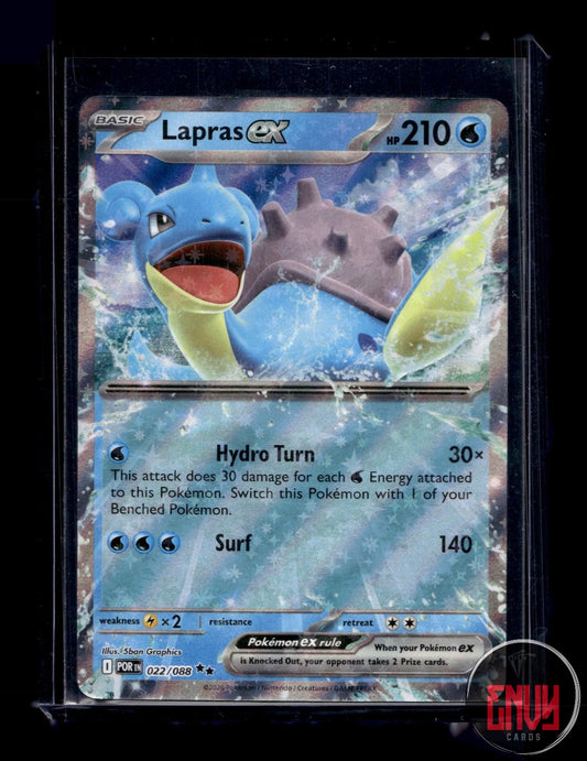 Lapras ex Near Mint 022/088 Double Rare Perfect Order Pokemon