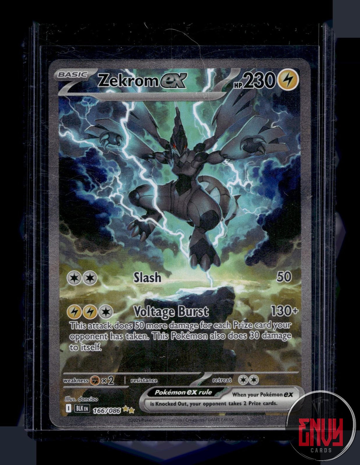 Zekrom ex NM 166/086 SIR Black Bolt Pokemon Holo