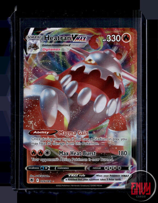Heatran VMAX Near Mint 026/189 VMAX Rare Astral Radiance Pokemon Holo