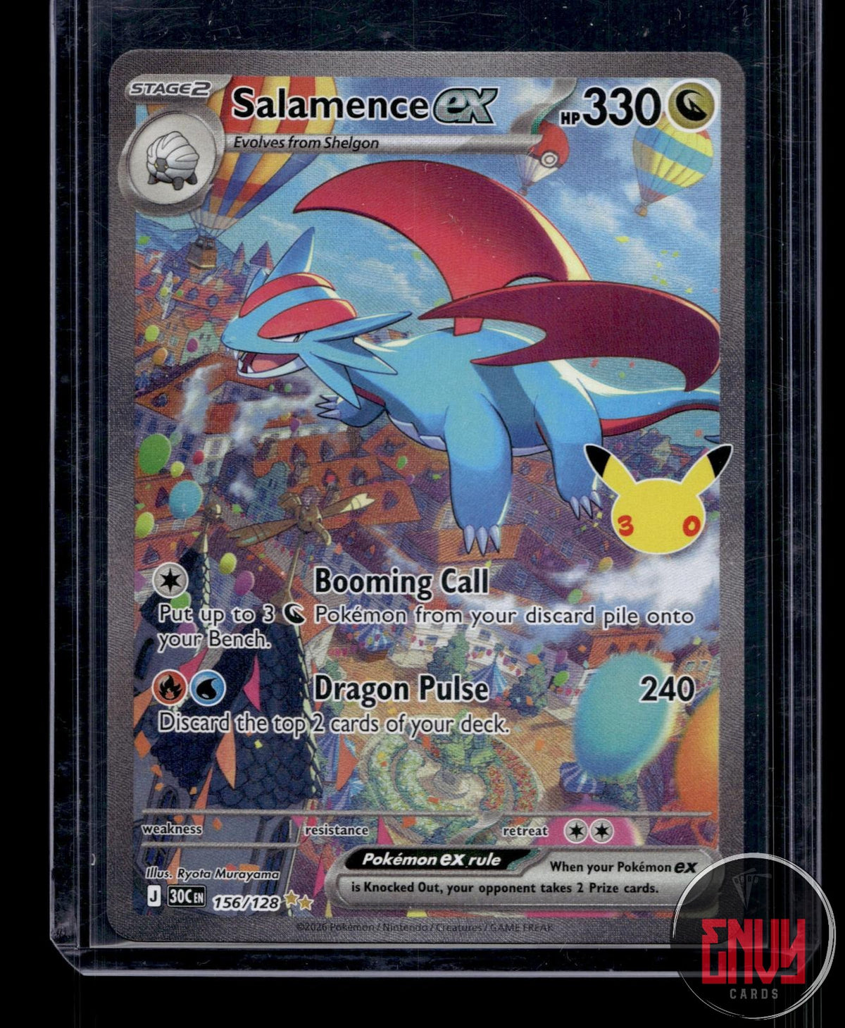 Salamence ex NM 156/128 SIR ME: 30th Celebration Pokemon Holo