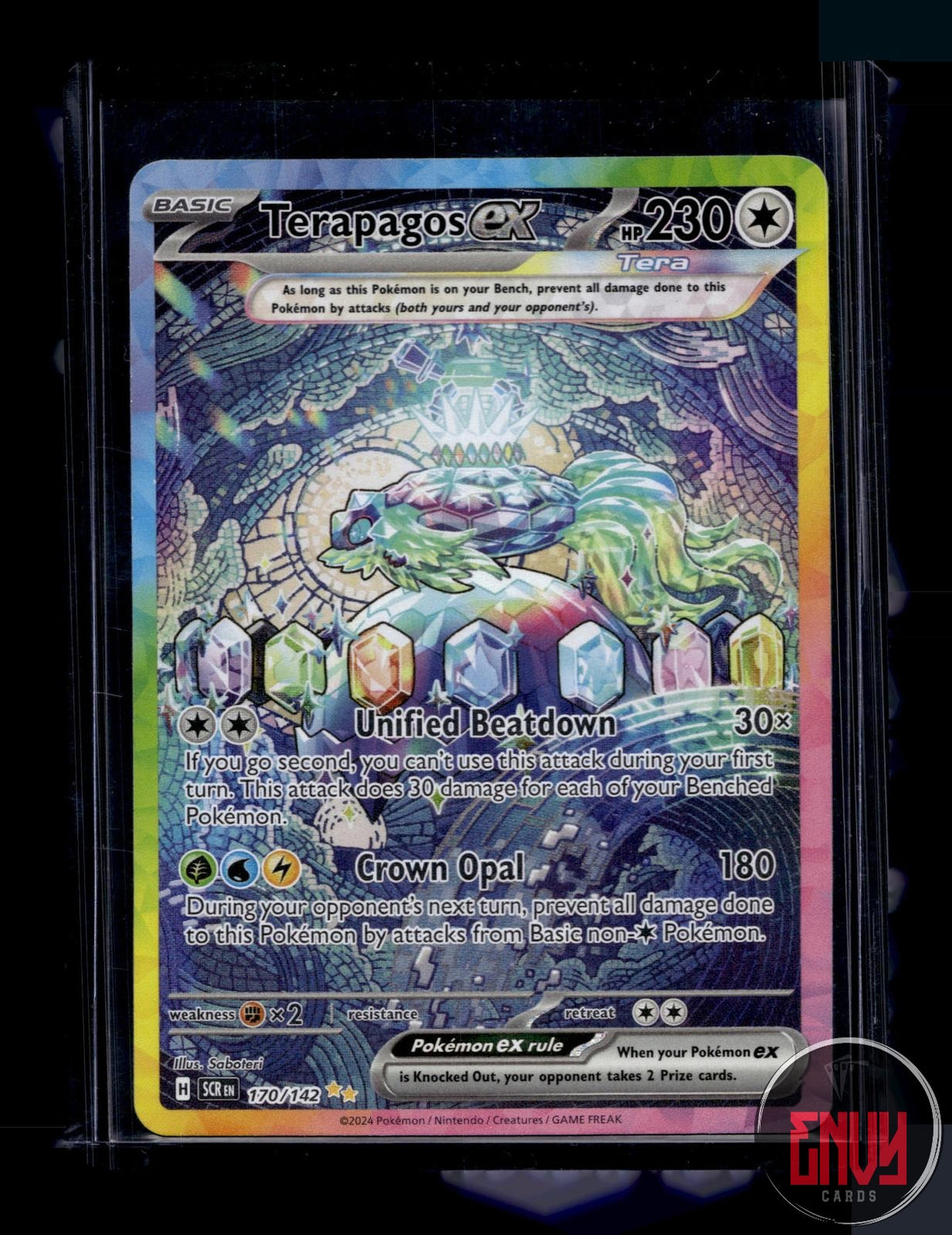 Terapagos ex NM 170/142 Special Illustration Rare Stellar Crown Pokemon Holo