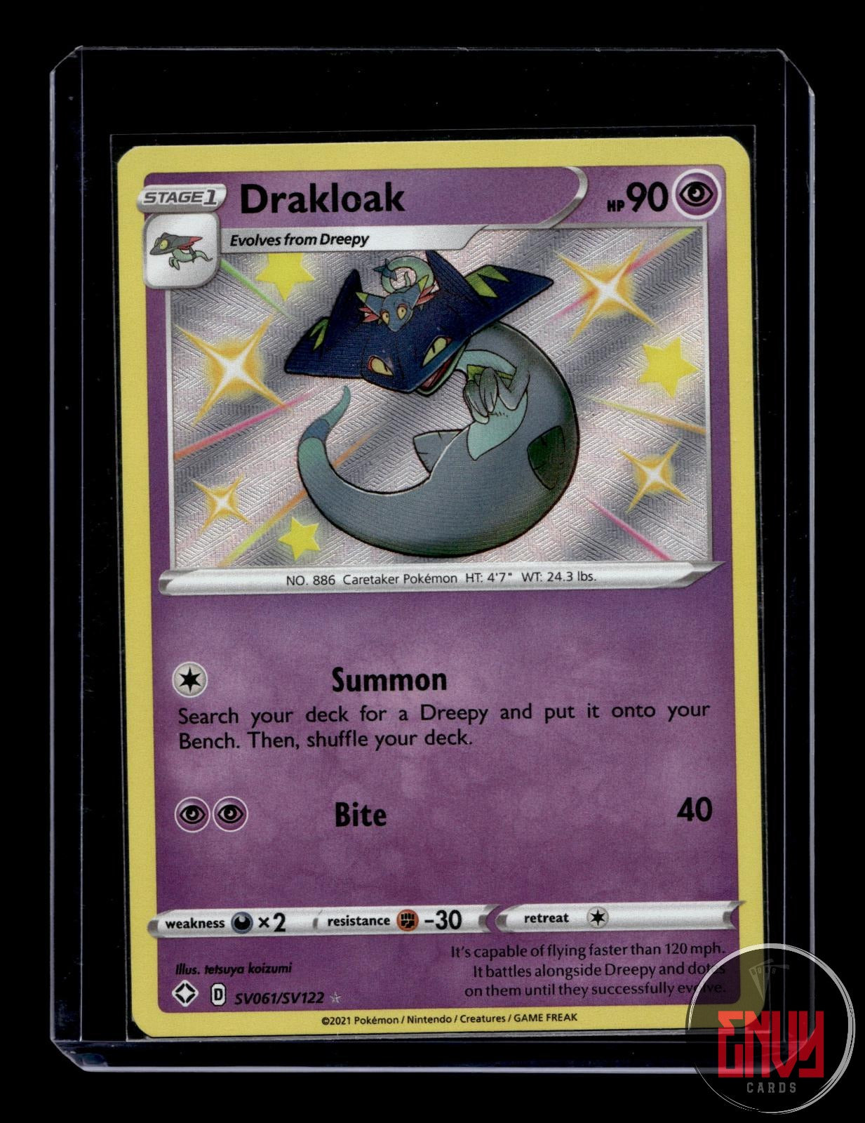 Drakloak Near Mint SV061/SV122 Shiny Rare Shining Fates Shiny Vault Pokemon