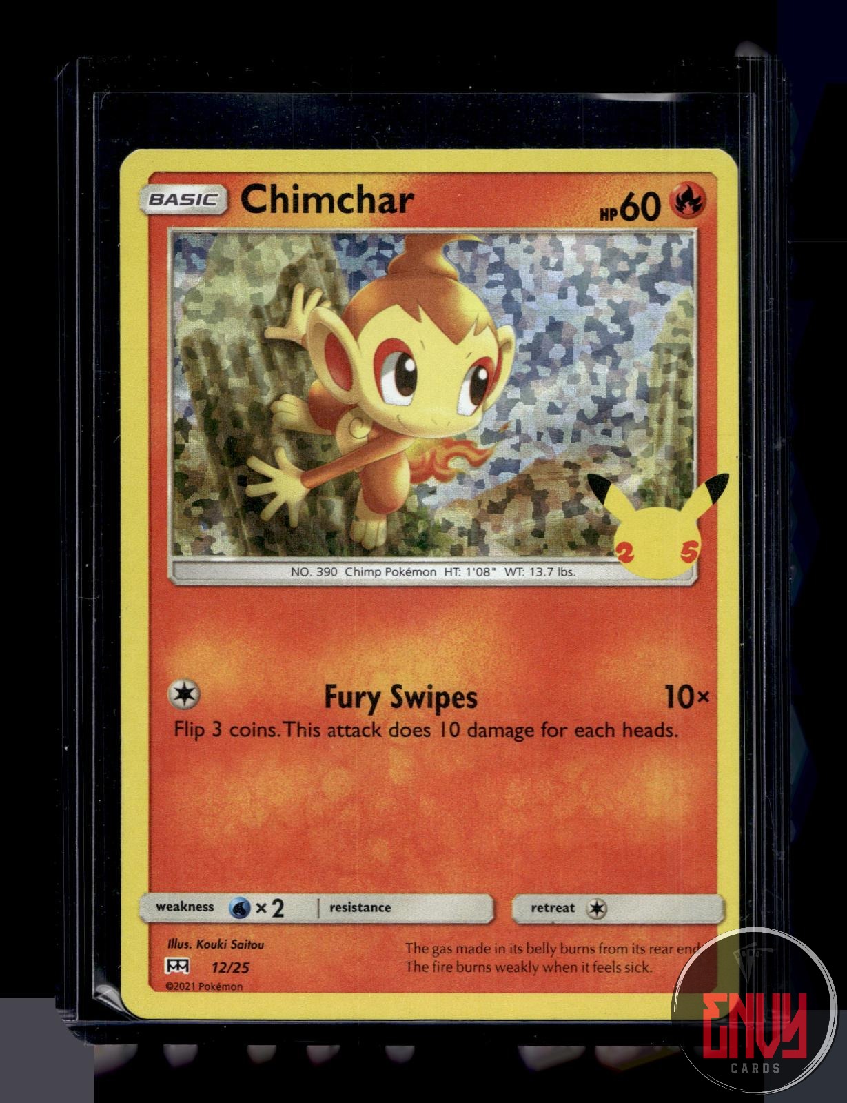 Chimchar Near Mint 012/025 Promo McDonald's 25th Anniversary Promos Pokemon