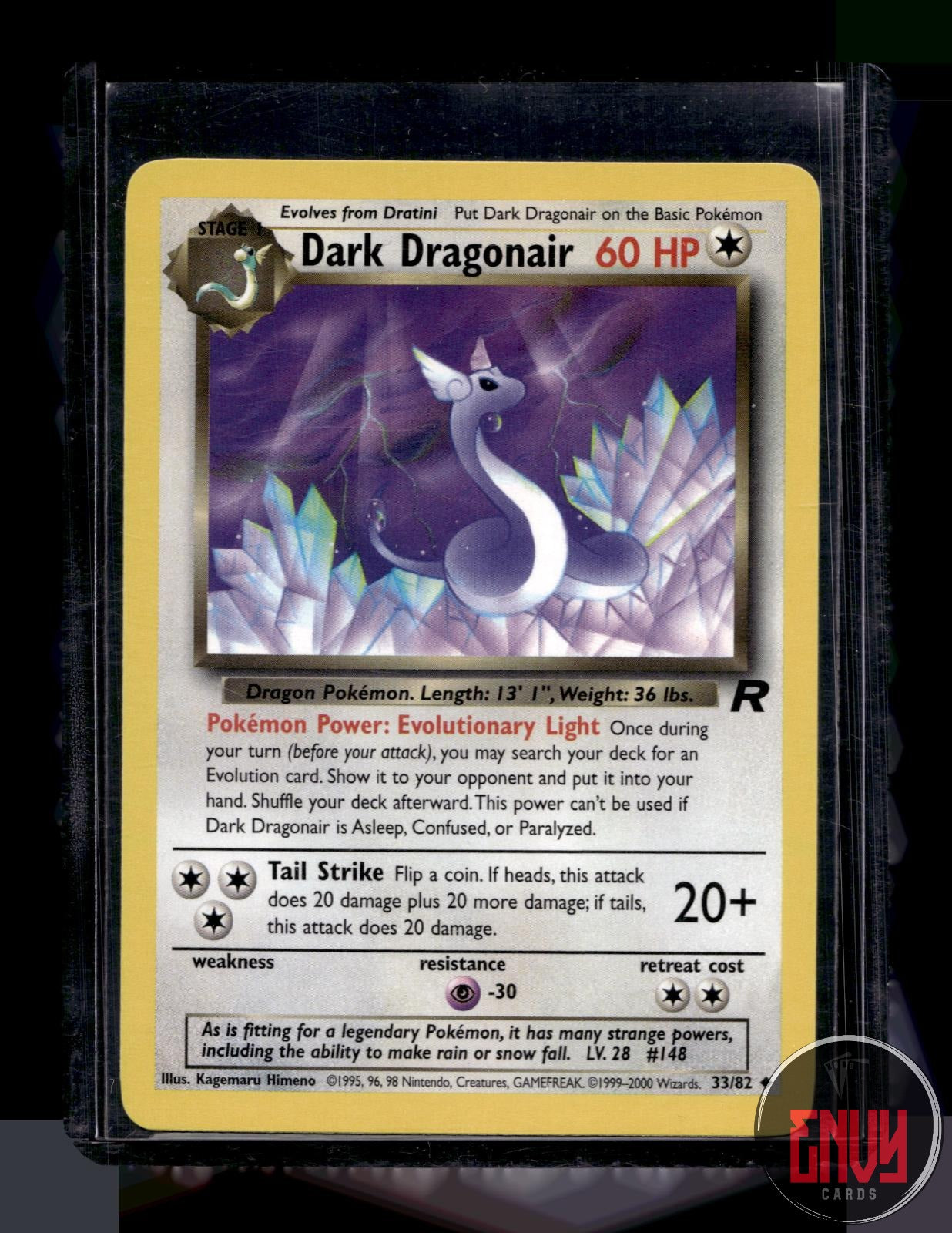 Dark Dragonair Lightly Played 33/82 Uncommon Team Rocket Pokemon Unlimited