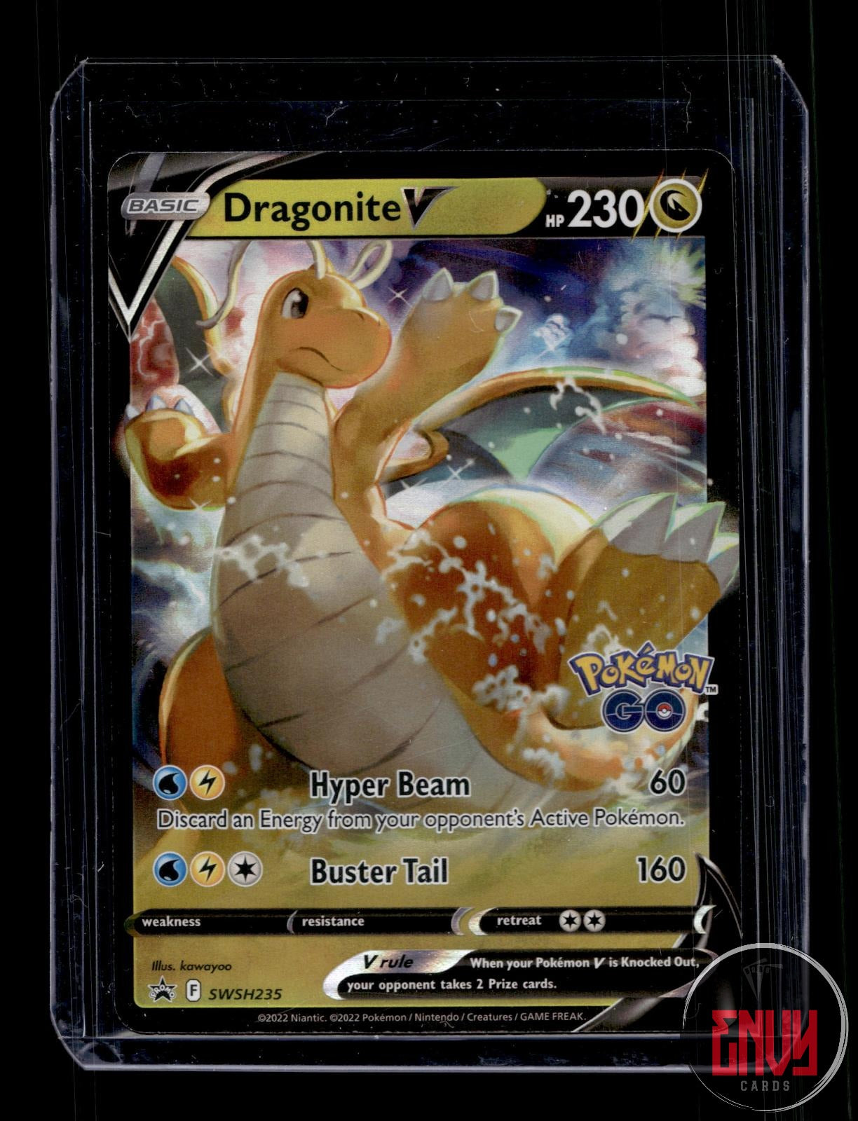 Dragonite V Near Mint SWSH235 Promo Sword & Shield Promo Pokemon Holo