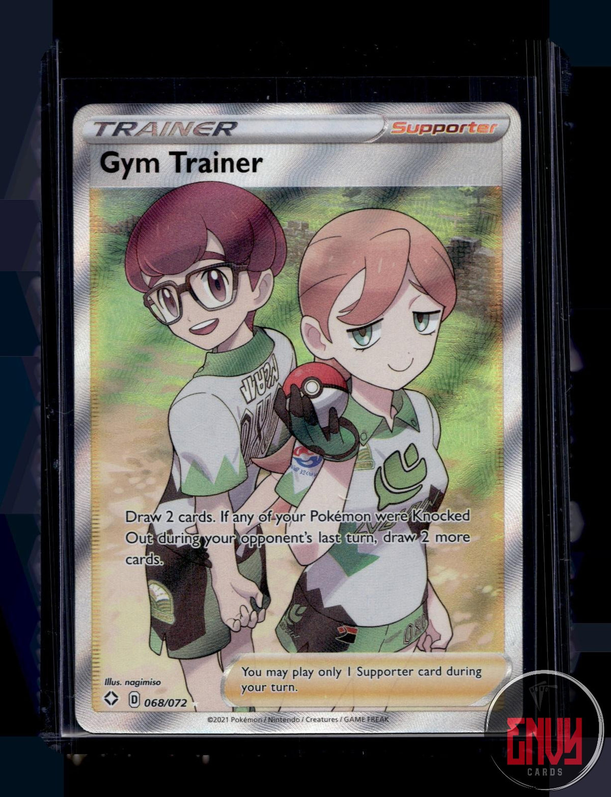 Gym Trainer Near Mint 068/072 Ultra Rare Shining Fates Pokemon Holo