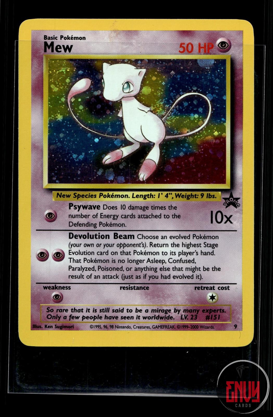 Mew LP 9 P Wizards Black Star Promos Pokemon Holo