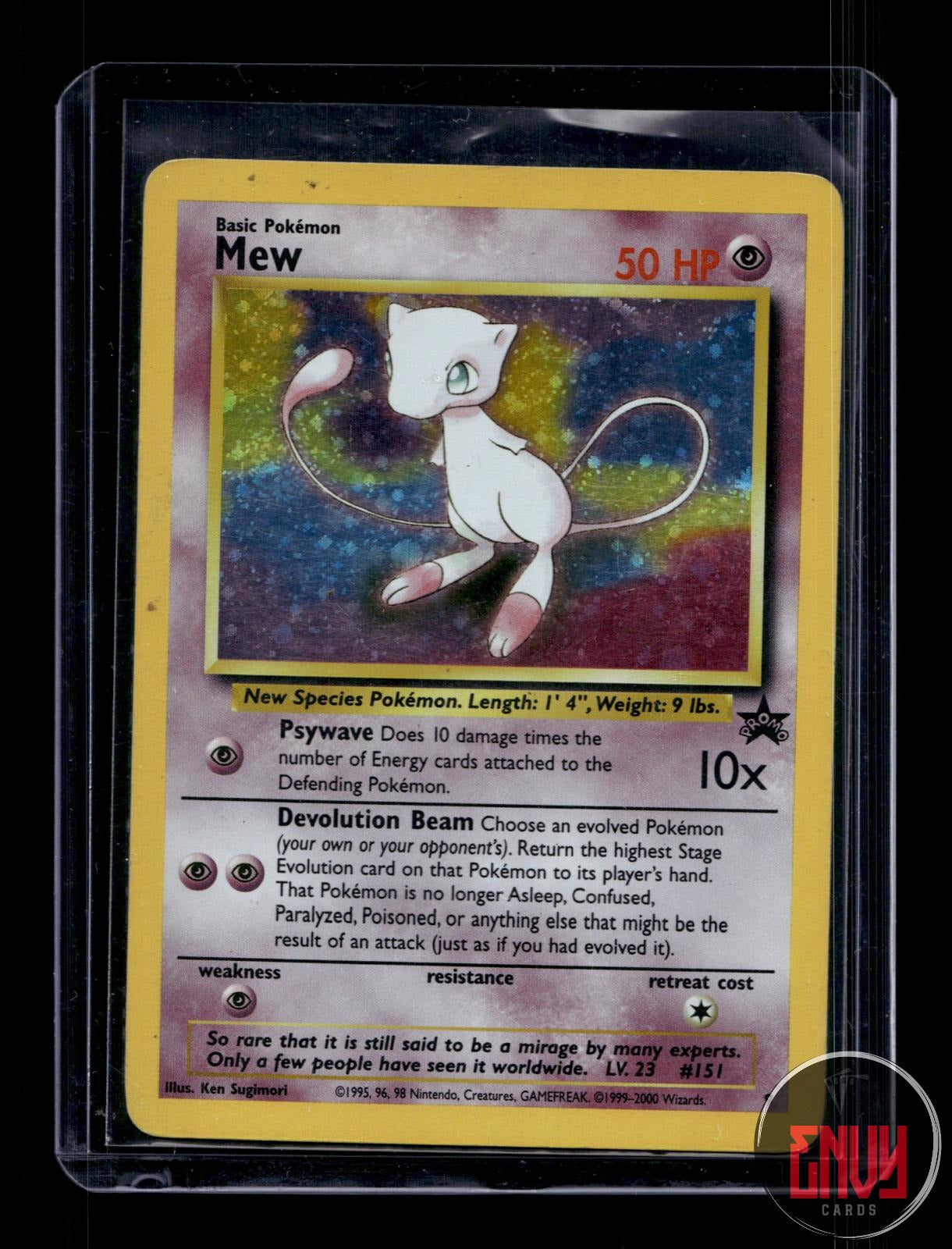Mew Moderately Played 9 Promo Wizards Black Star Promos Pokemon Holo