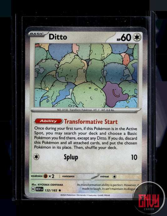 Ditto Near Mint 132/165 Rare 151 Pokemon Holo