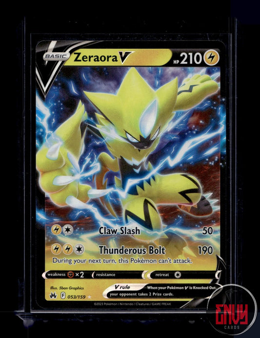Zeraora V Near Mint 053/159 V Rare Crown Zenith Pokemon