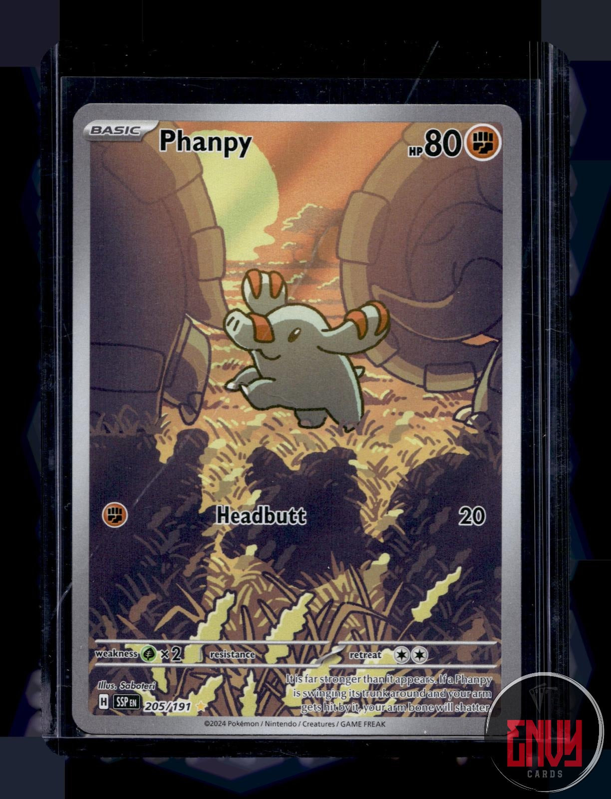 Phanpy Near Mint 205/191 Illustration Rare Surging Sparks Pokemon