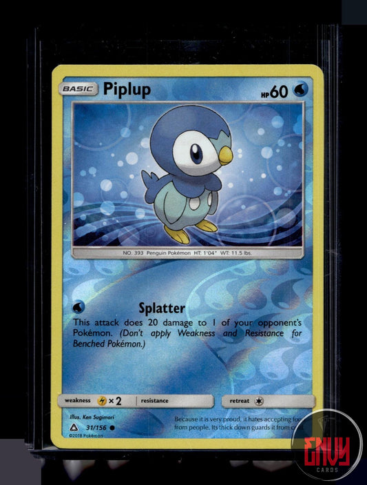 Piplup Near Mint 31/156 Common Ultra Prism Pokemon Reverse Holo