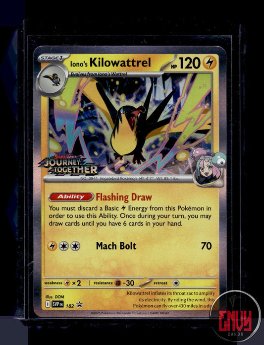 Iono's Kilowattrel (Prerelease) NM 182 Promo Scarlet & Violet Promo Pokemon