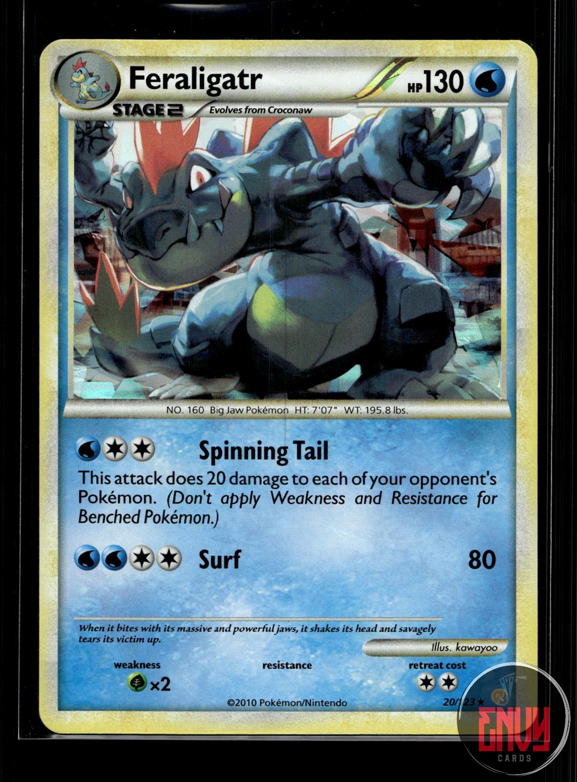 Feraligatr (Cracked Ice Holo) DMG 20/123 Holo Rare Deck Exclusives Pokemon