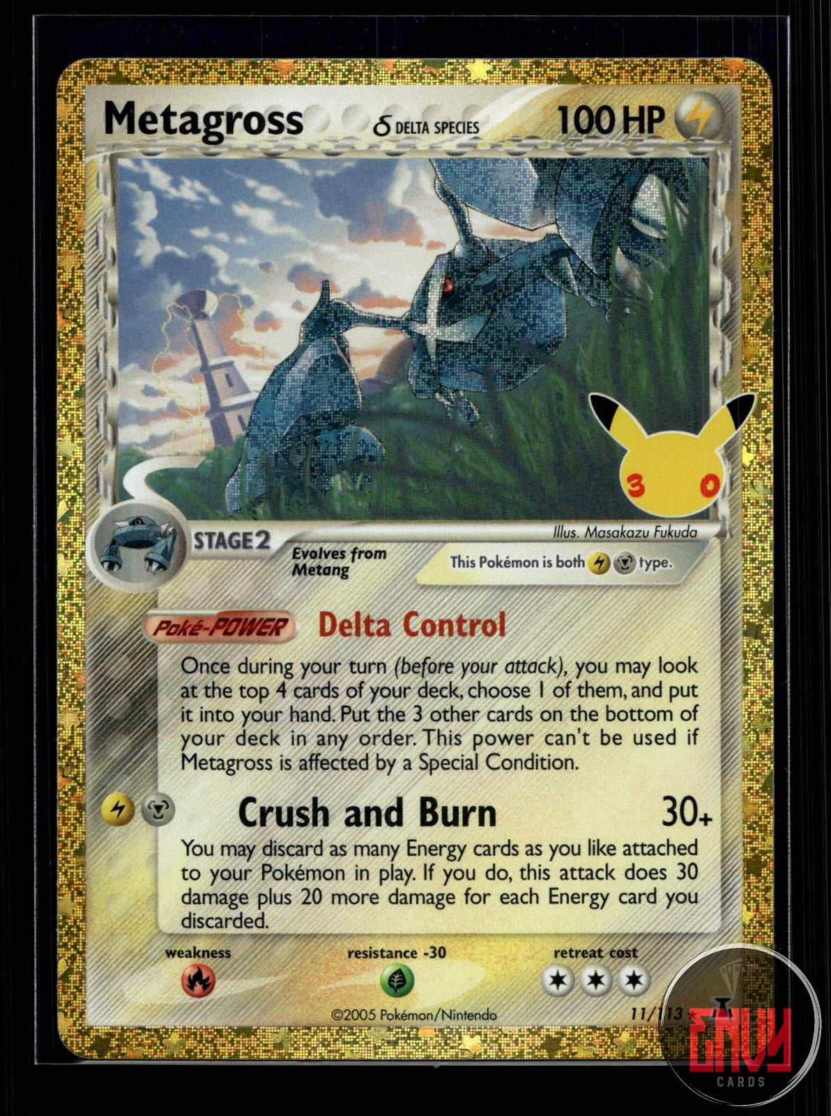 Metagross (Delta Species) NM 11/113 ME: 30th Celebration Classic Collection Holo