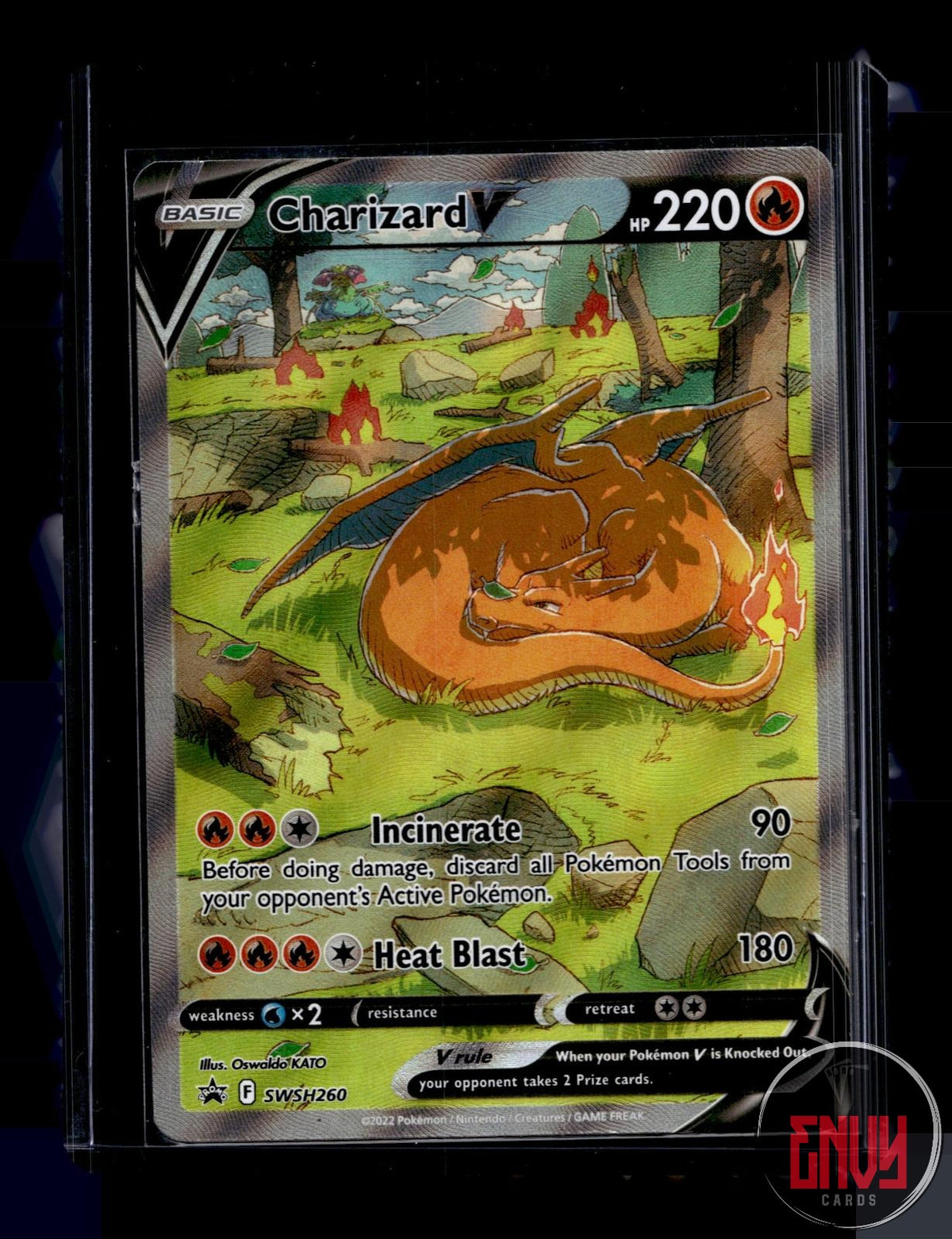 Charizard V NM SWSH260 P Sword & Shield Promo Pokemon Holo