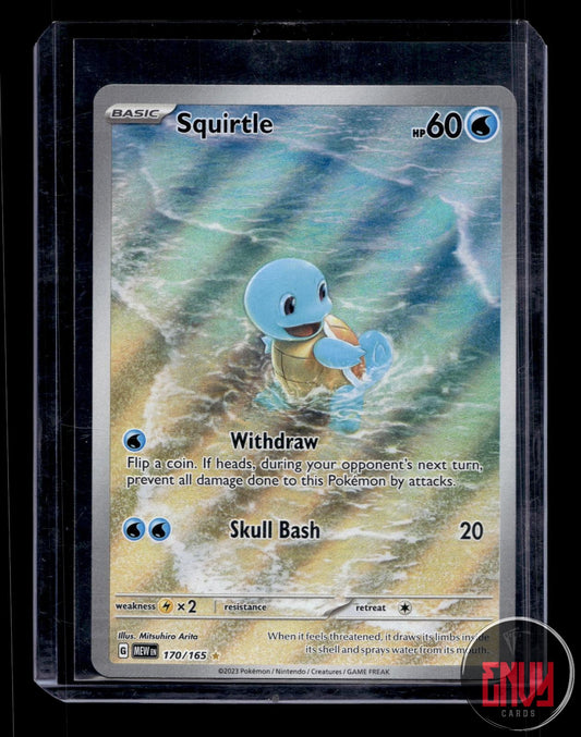 Squirtle Near Mint 170/165 Illustration Rare 151 Pokemon