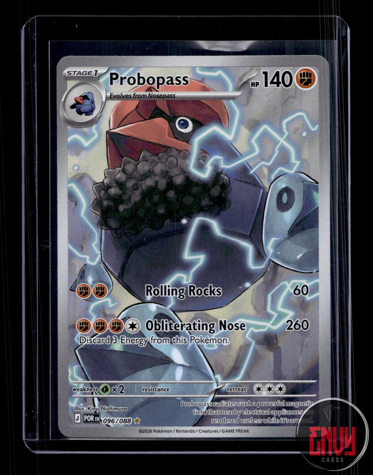 Probopass Near Mint 096/088 Illustration Rare Perfect Order Pokemon Holo