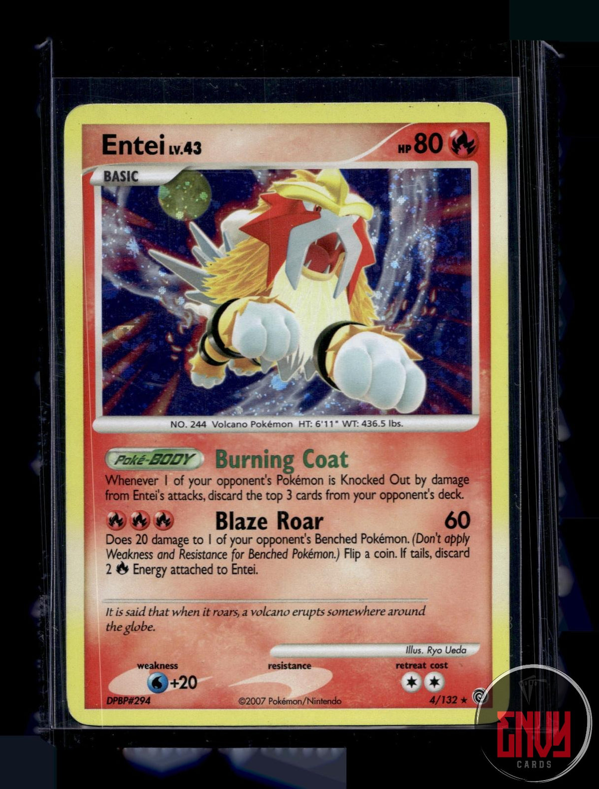 Entei LP 4/132 R Secret Wonders Pokemon Holo