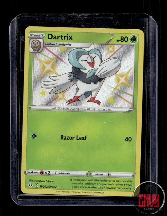 Dartrix Near Mint SV002/SV122 Shiny Rare Shining Fates Shiny Vault Pokemon Holo