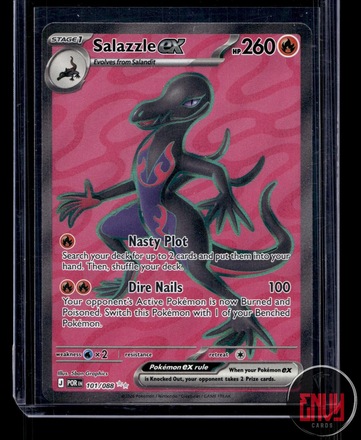 Salazzle ex NM 101/088 UR Perfect Order Pokemon Holo