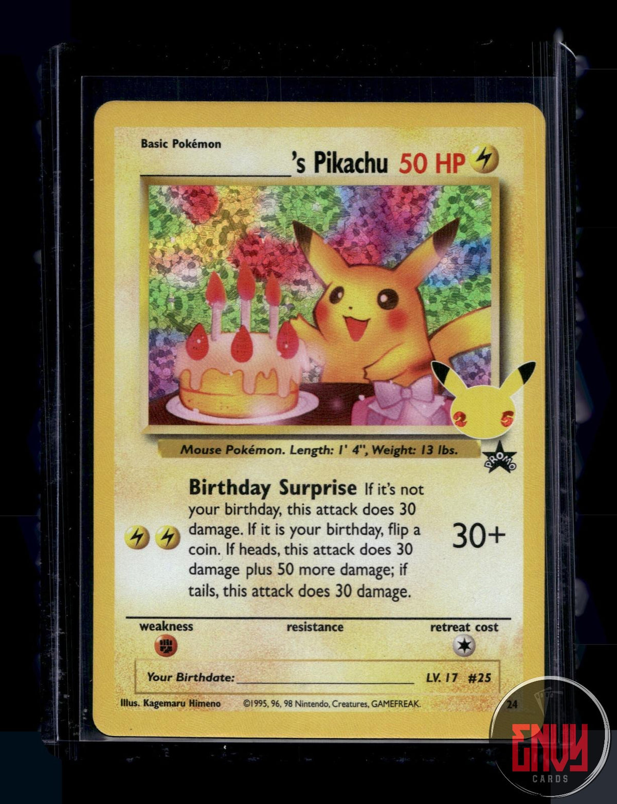 _____'s Pikachu NM 24 Celebrations: Classic Collection Pokemon Holo