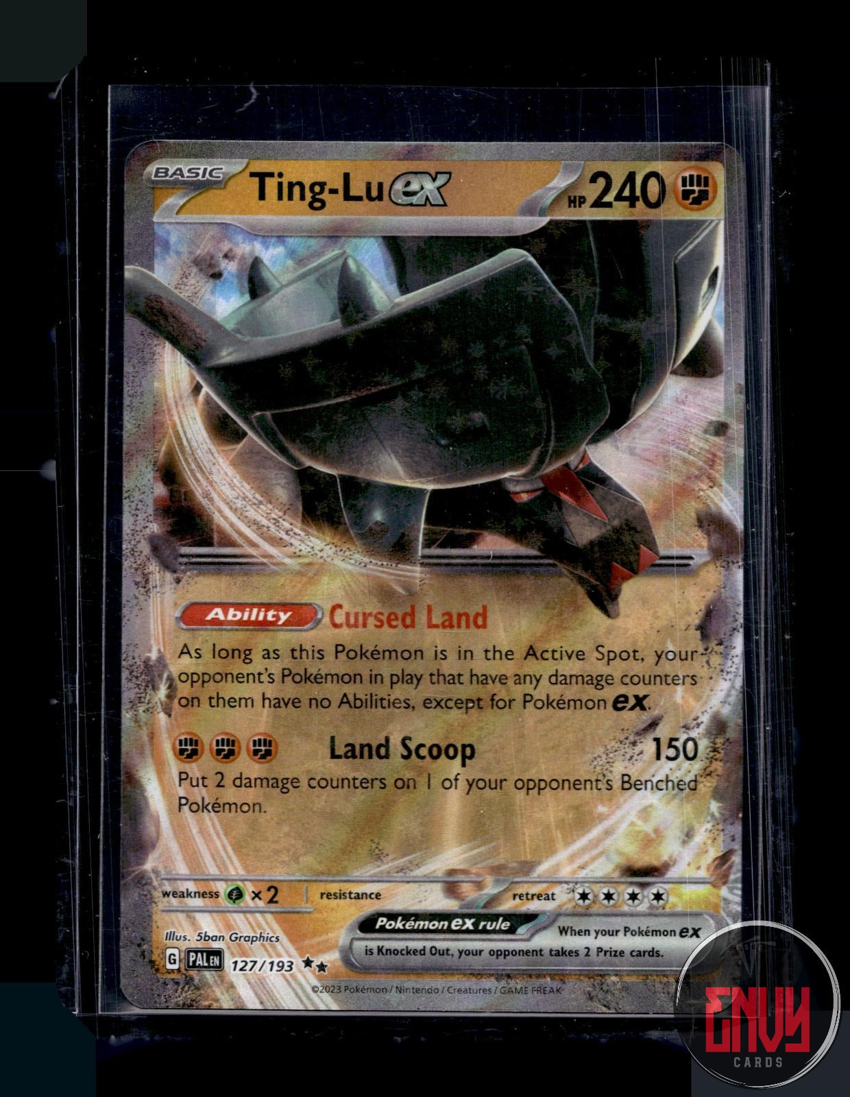 Ting-Lu ex Near Mint 127/193 Double Rare Paldea Evolved Pokemon Holo