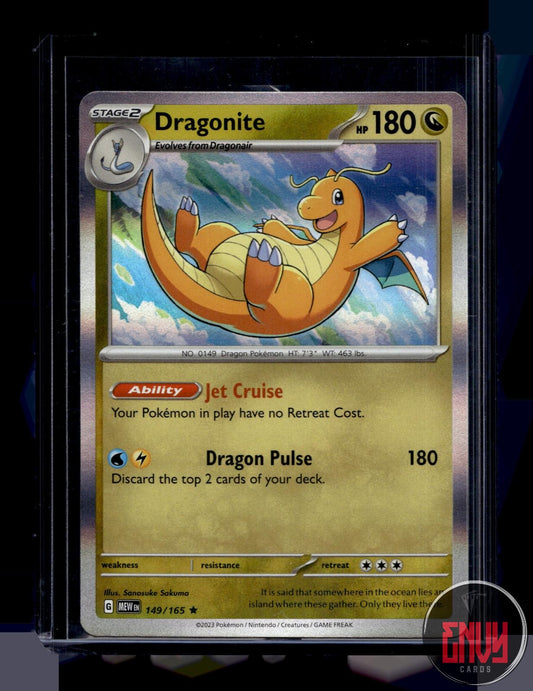 Dragonite Near Mint 149/165 Rare 151 Pokemon Holo