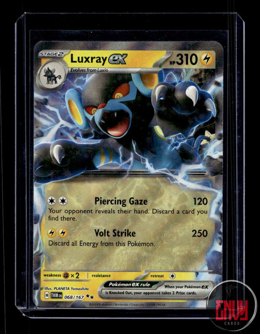 Luxray ex Near Mint 068/167 Double Rare Twilight Masquerade Pokemon