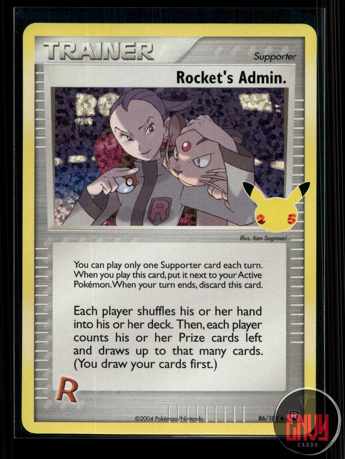 Rocket's Admin. NM 86/109 Celebrations: Classic Collection Pokemon Holo