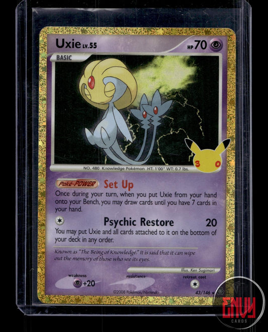 Uxie NM 43/146 ME: 30th Celebration Classic Collection Pokemon Holo
