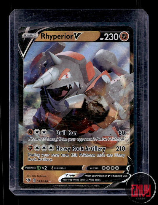 Rhyperior V Lightly Played 095/189 V Rare Darkness Ablaze Pokemon
