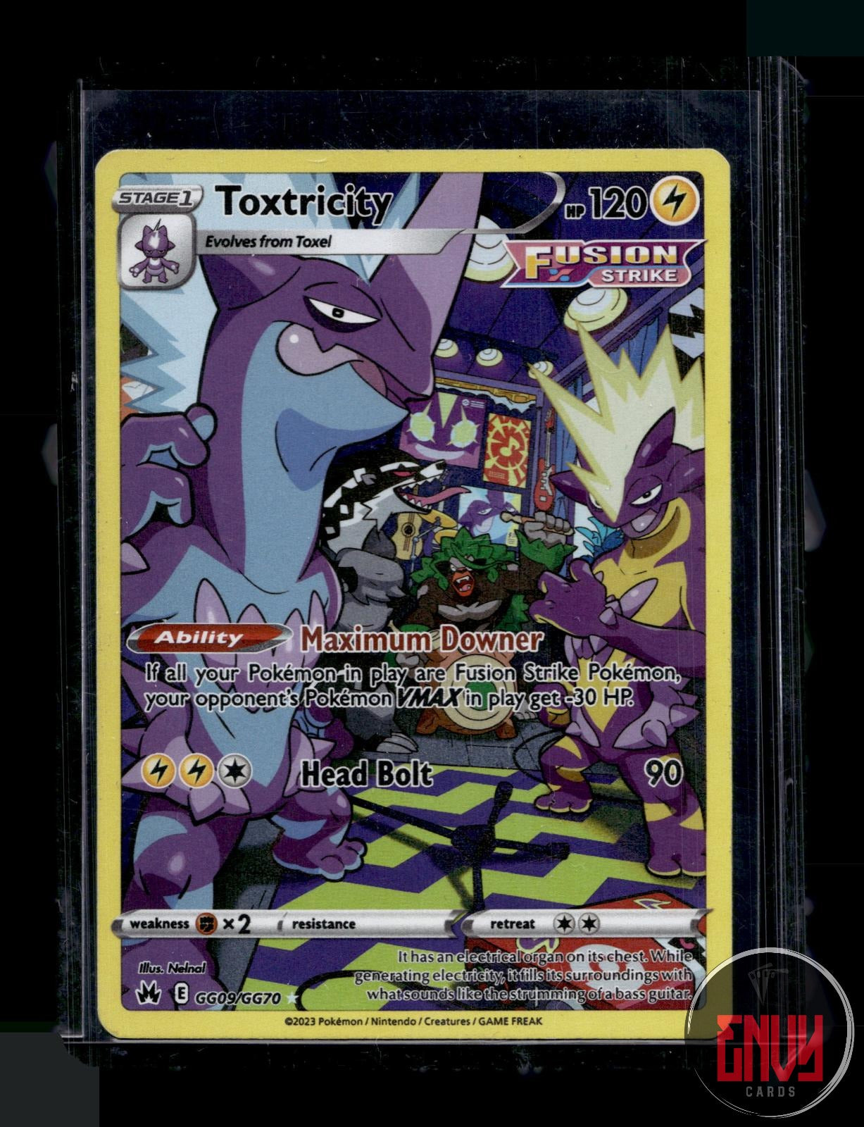 Toxtricity LP GG09/GG70 Crown Zenith Galarian Gallery Pokemon Holo