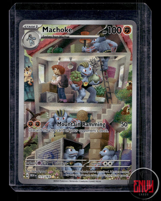 Machoke Lightly Played 177/165 Illustration Rare 151 Pokemon Holo