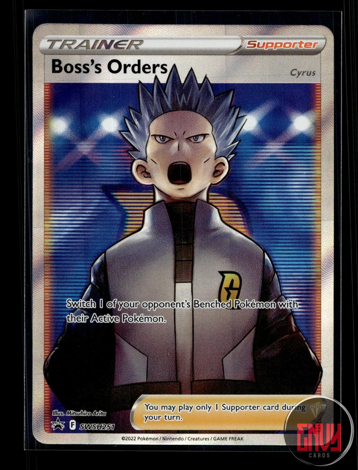 Boss's Orders (Full Art) NM SWSH251 P Sword & Shield Promo Pokemon Holo