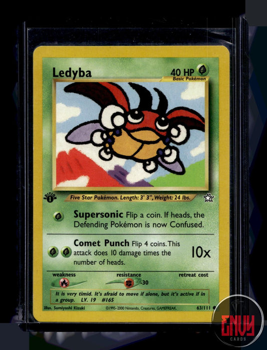 Ledyba Lightly Played 63/111 Common Neo Genesis Pokemon 1st Edition
