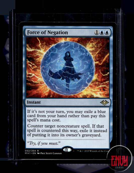Force of Negation Lightly Played 52 Rare Modern Horizons Magic: The Gathering