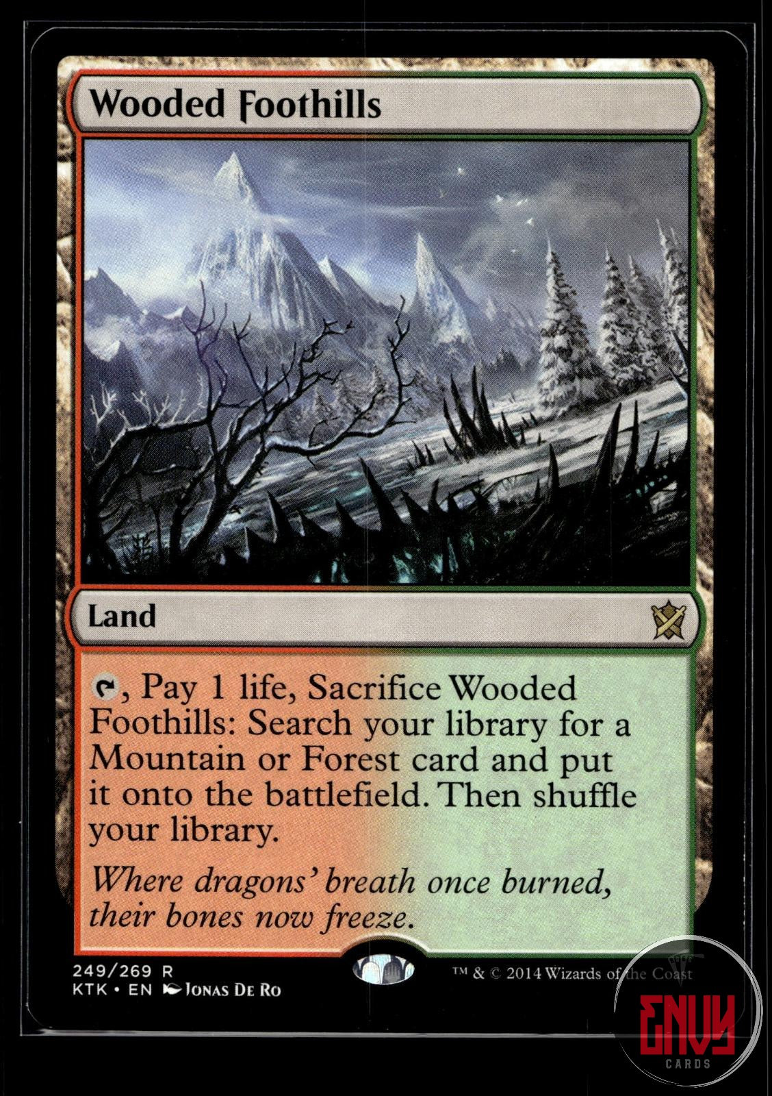 Wooded Foothills Near Mint 249 Rare Khans of Tarkir