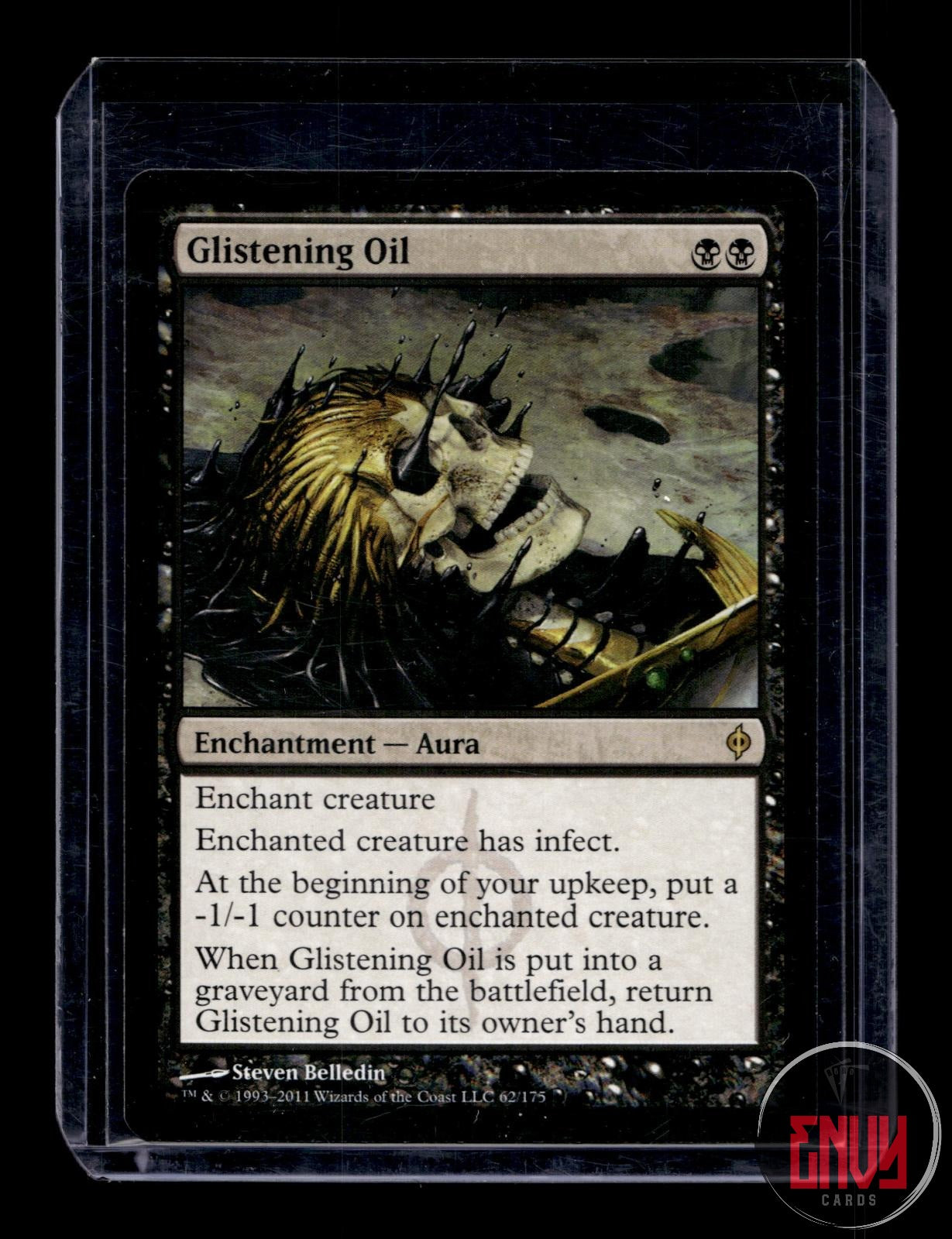 Glistening Oil Lightly Played 62 Rare New Phyrexia Magic: The Gathering