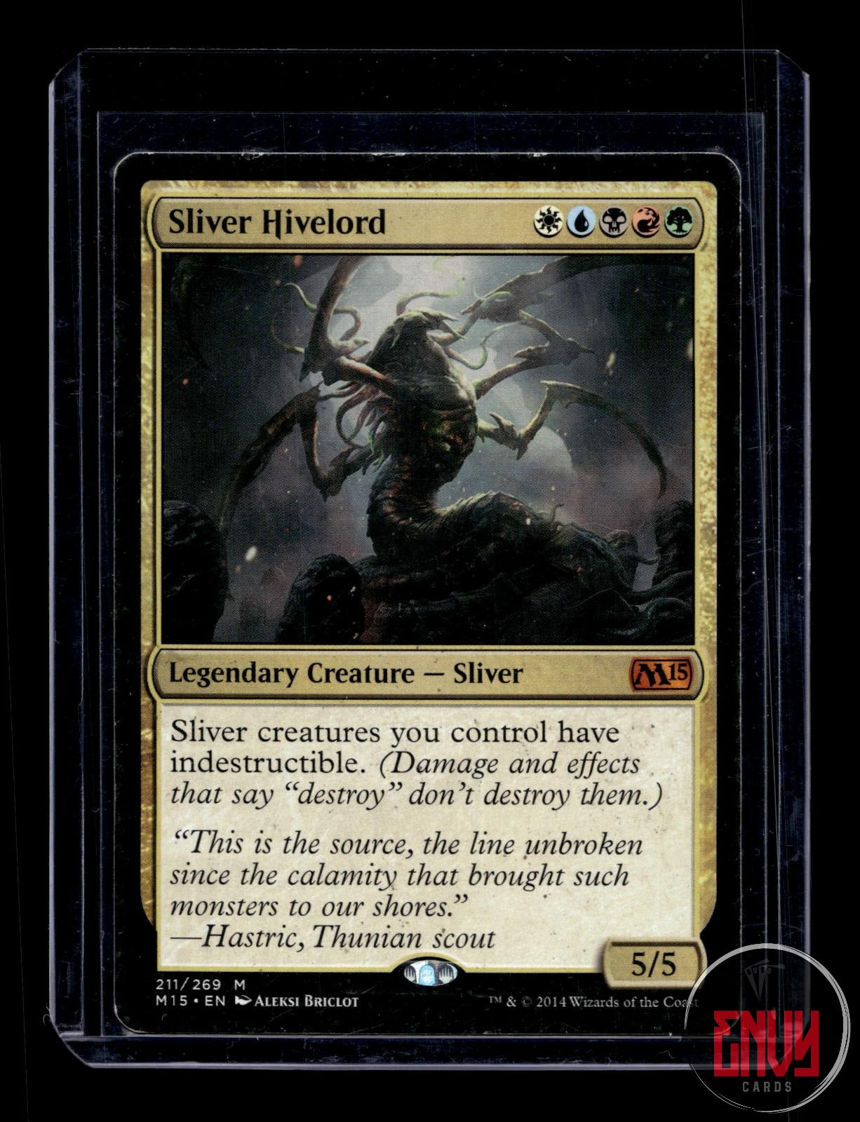 Sliver Hivelord Moderately Played 211 Mythic Magic 2015 (M15)