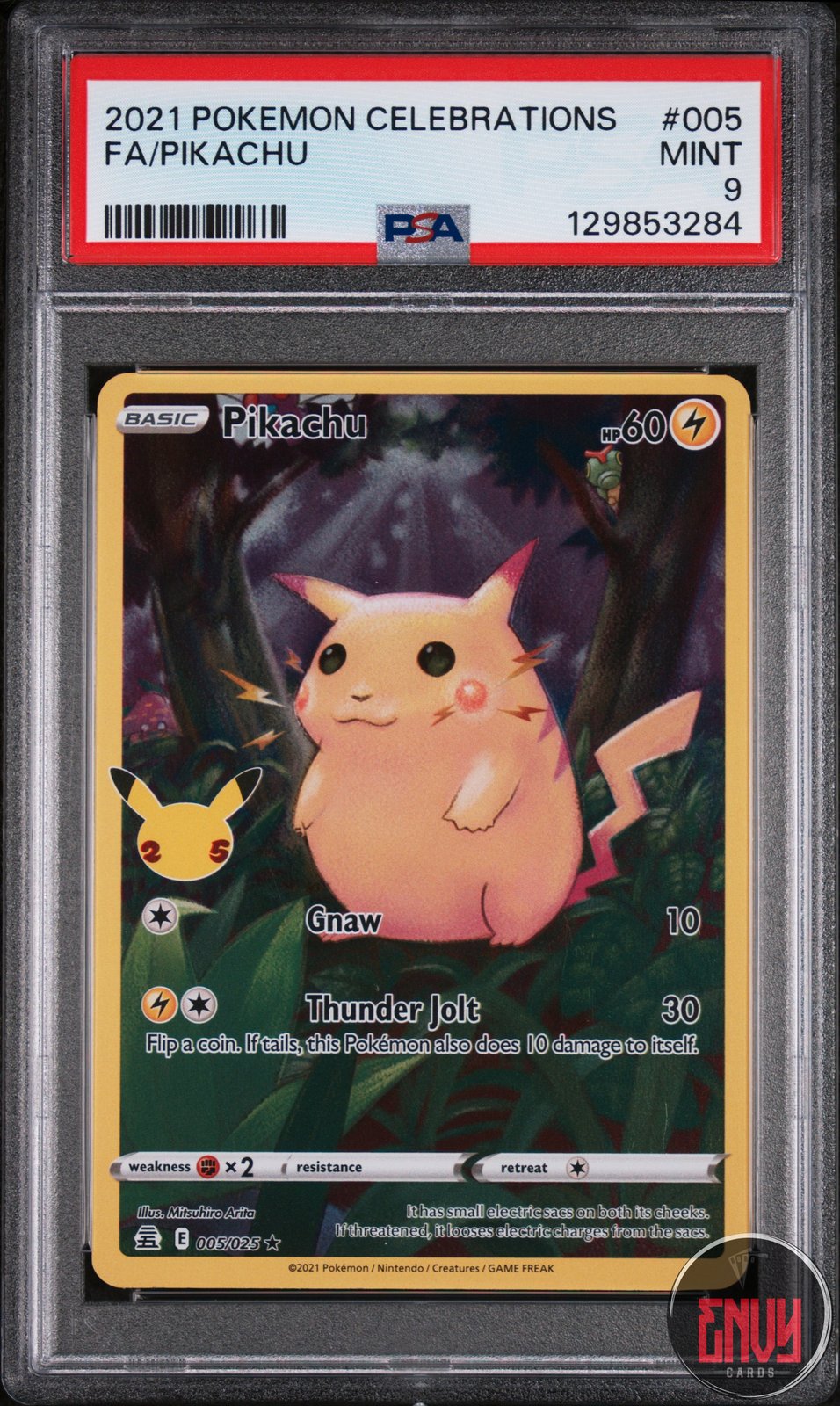 Pikachu 005 Celebrations Pokemon PSA 9