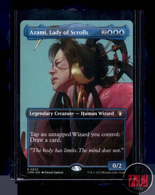 Azami, Lady of Scrolls (Borderless) NM 672 CMM Magic: The Gathering