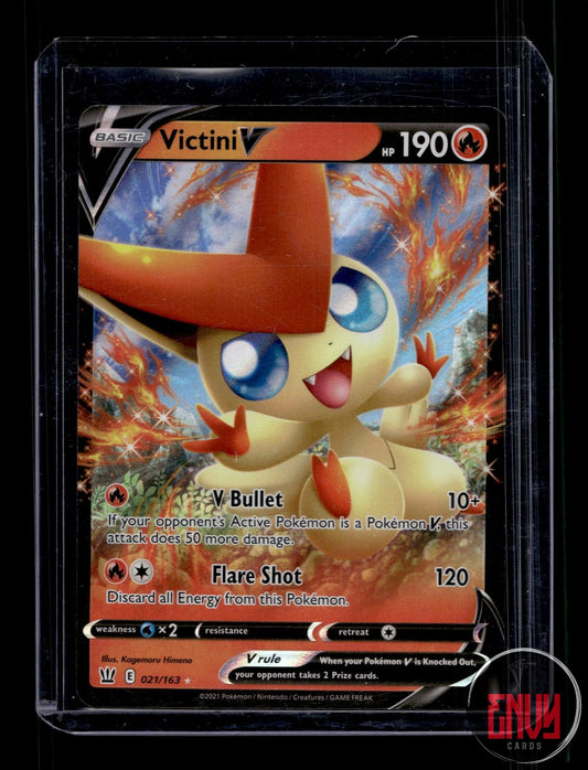 Victini V Near Mint 021/163 V Rare Battle Styles Pokemon Holo